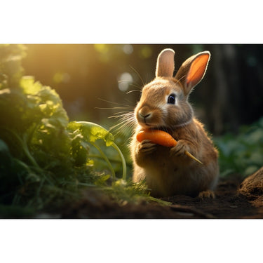 Rabbit Print on Painting